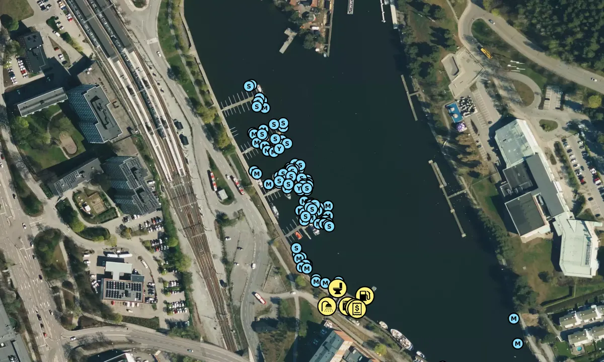 Satelite image of Södertälje
