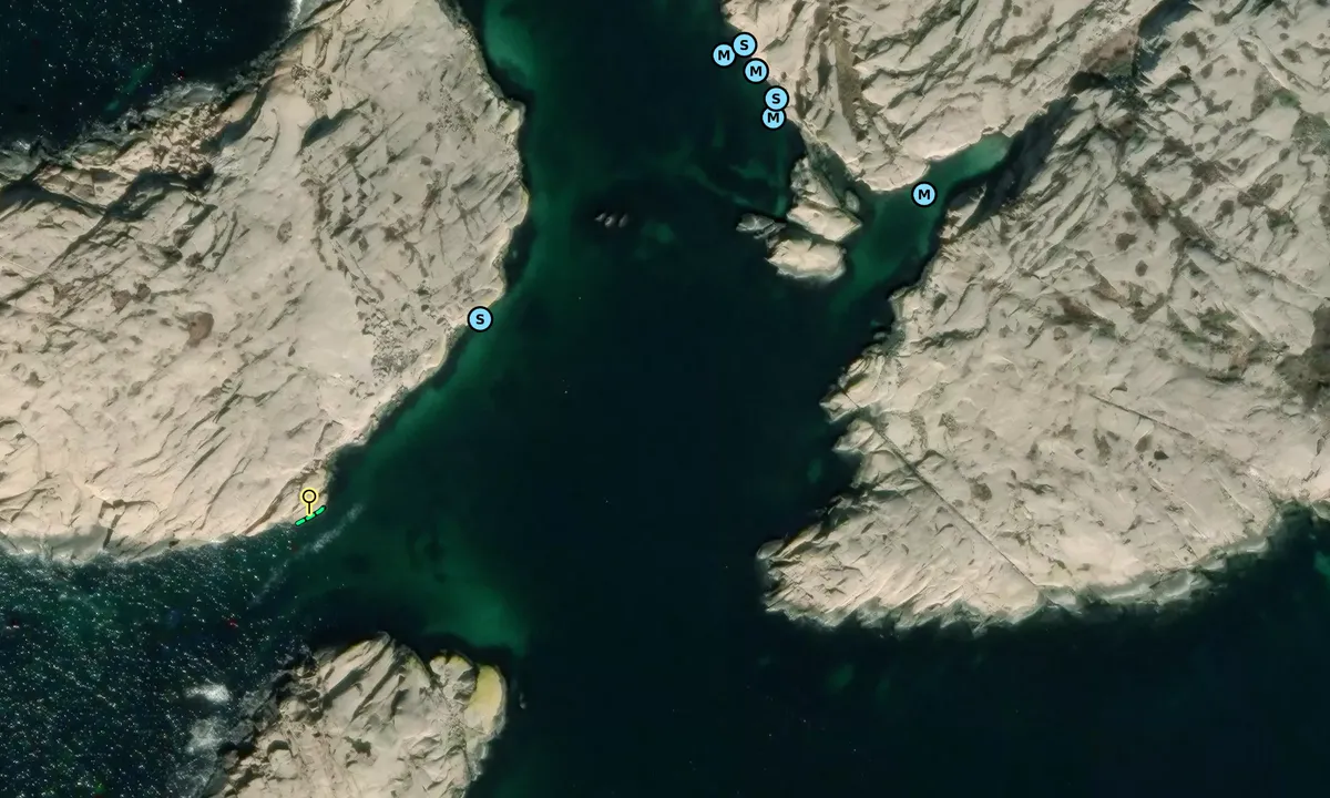 Satelite image of Södra Usholmen SV - Stora Testholmen