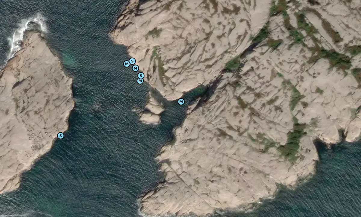 Satelite image of Södra Usholmen SV - Stora Testholmen