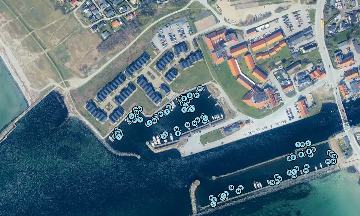 Satelite image of Søfronten Lystbådehavn