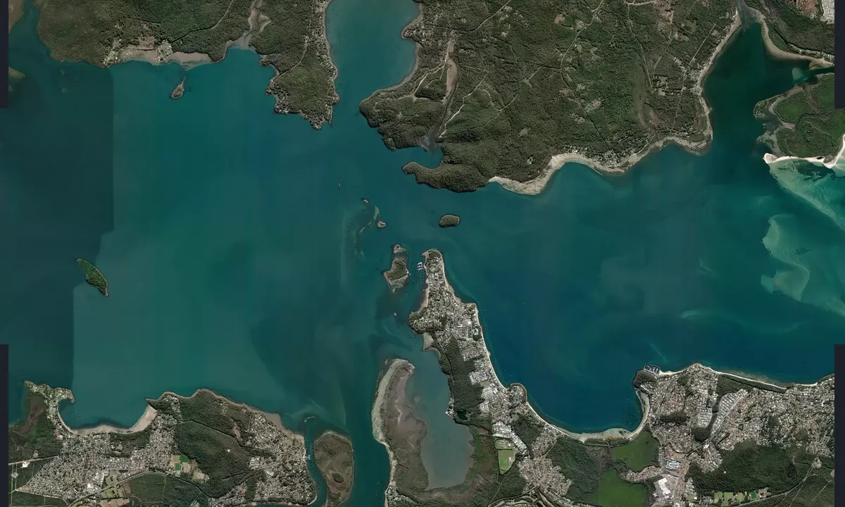 Flyfoto av Soldiers Point Marina - Port Stephens