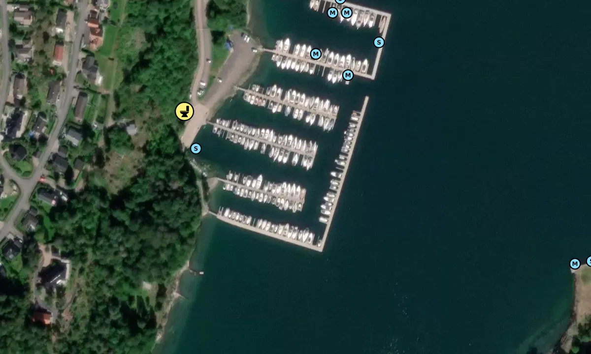 Satelite image of Solnes Båthavn