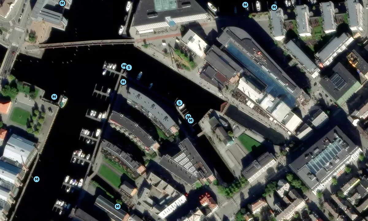 Satelite image of Solsiden Dokkbassenget