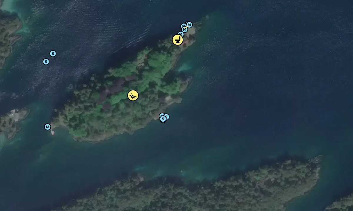 Satelite image of Solstråle øya
