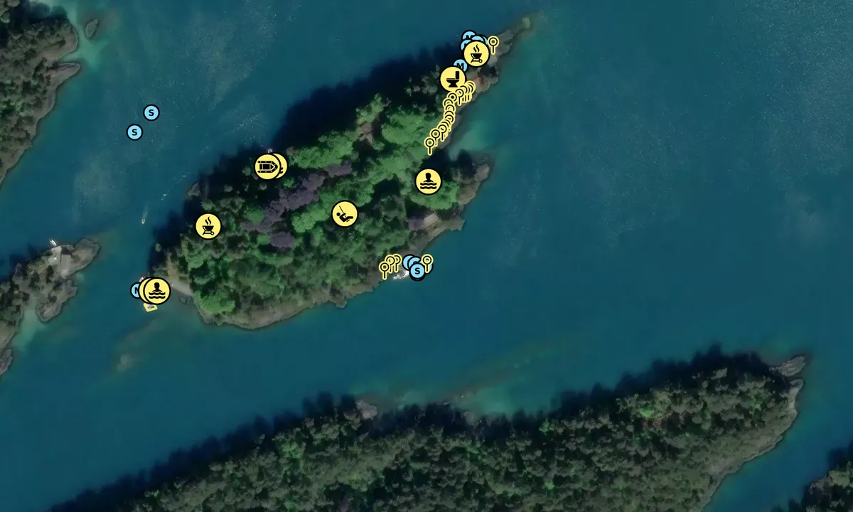 Satelite image of Solstråleøya - Syd Øst