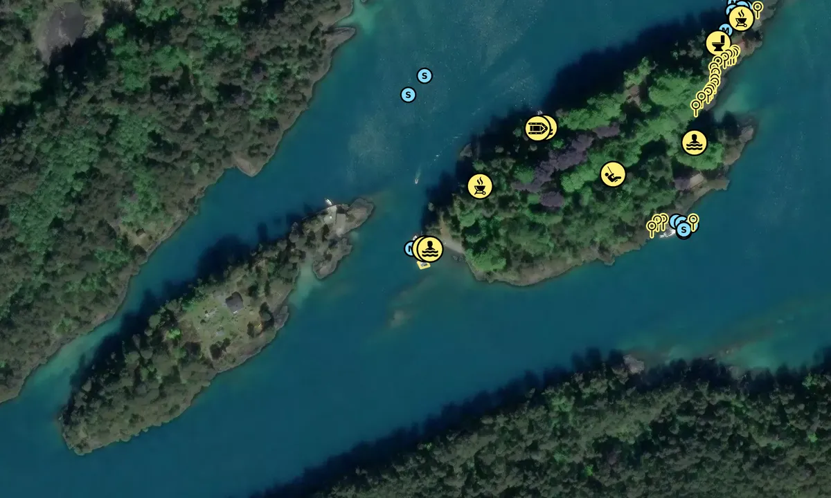 Satelite image of Solstråleøya - Syd Vest