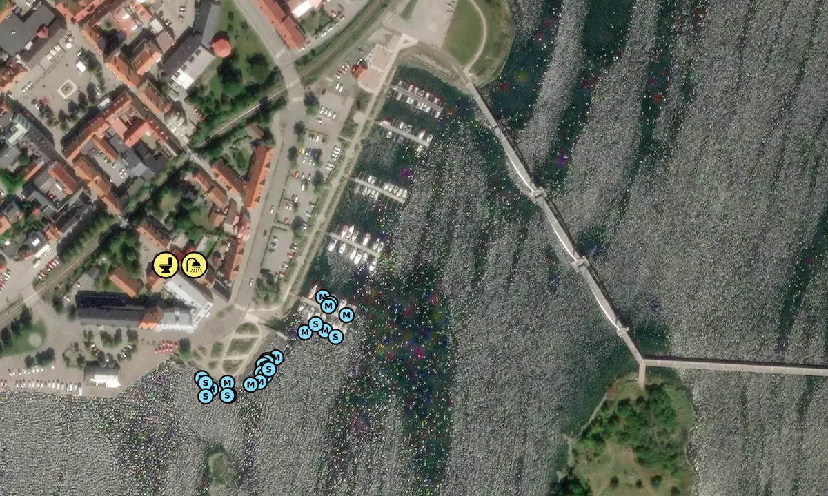Satelite image of Sölvesborg