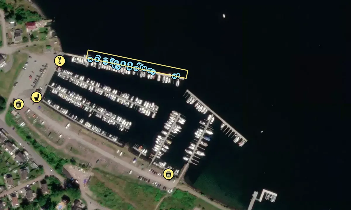Satelite image of Solviken Båtforening