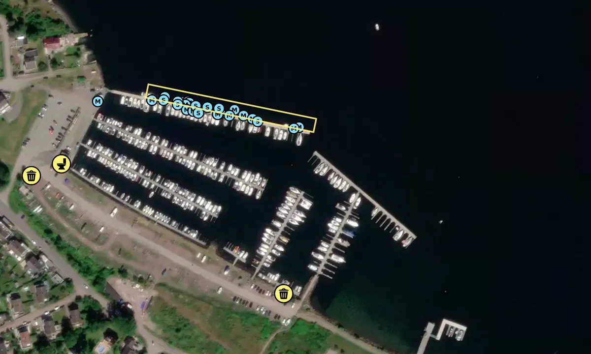 Satelite image of Solviken Båtforening