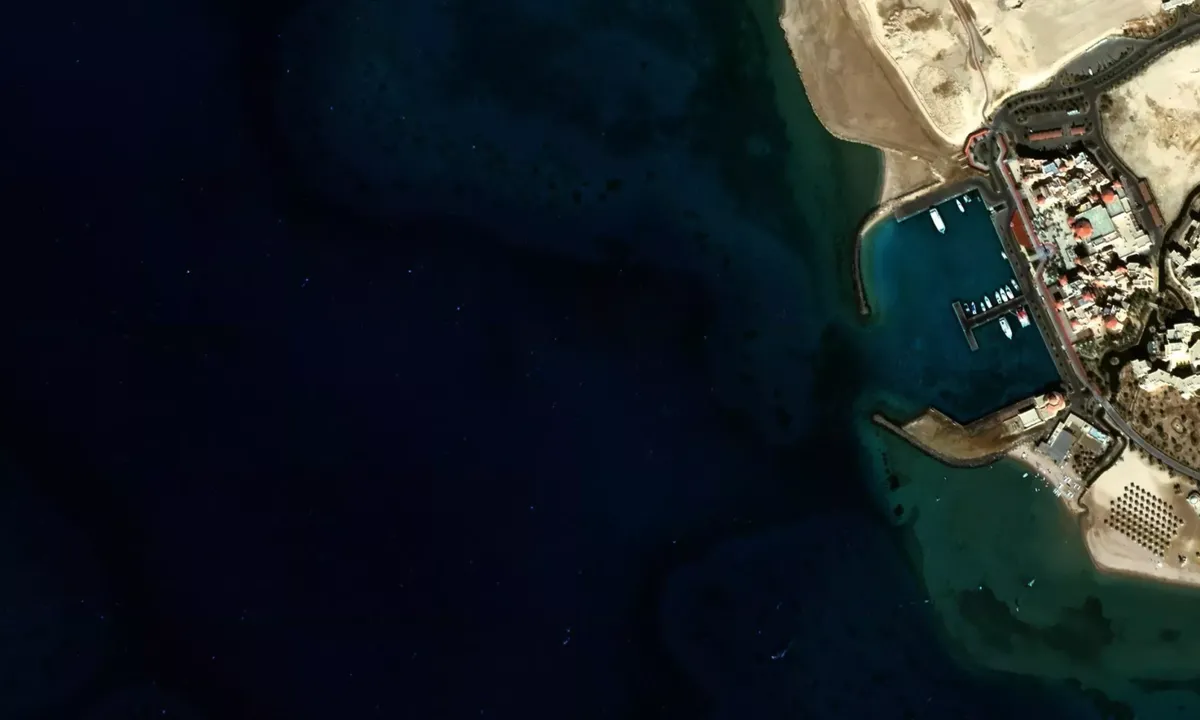 Flyfoto av Soma Bay