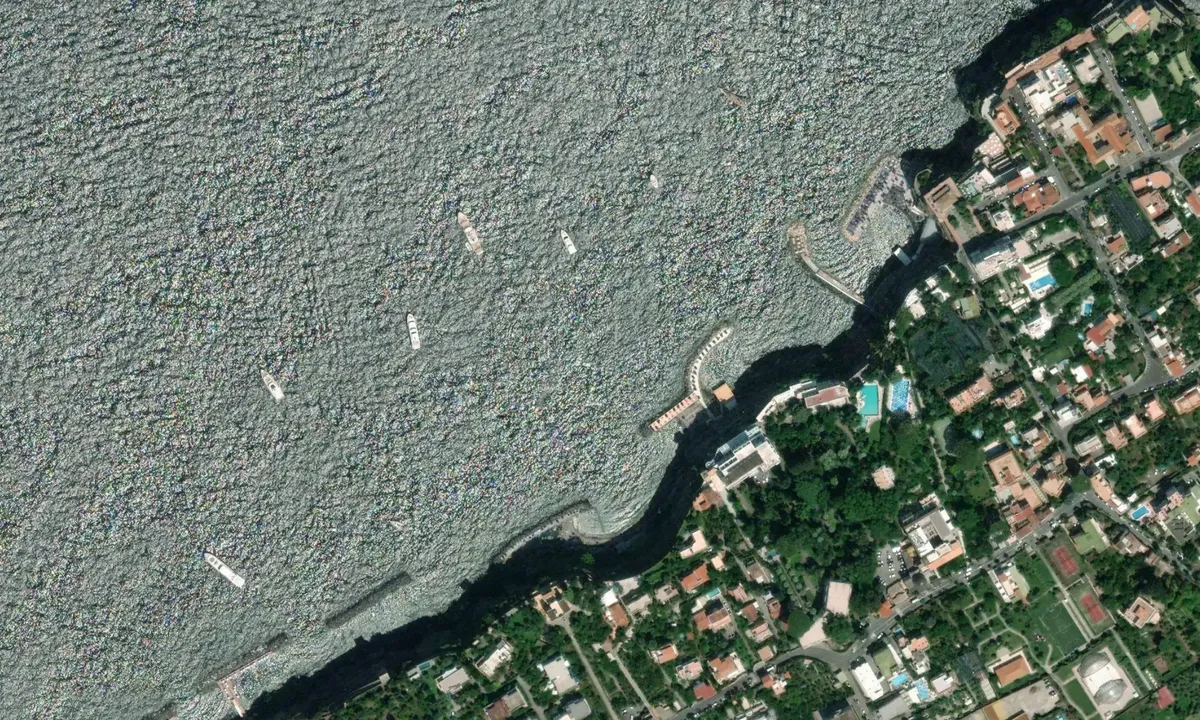 Flyfoto av Sorrento