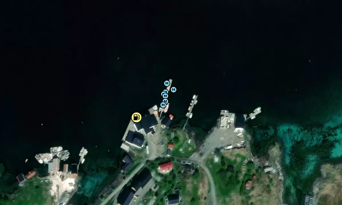 Satelite image of Sørvær - Helligvær