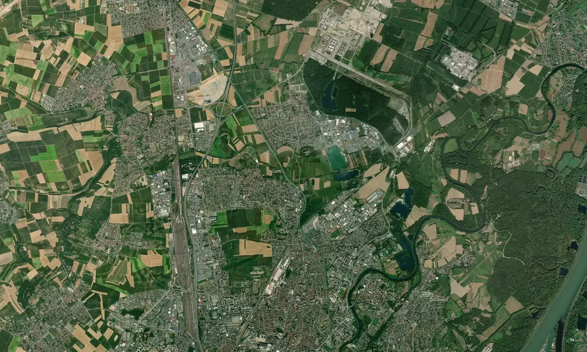 Flyfoto av Souffelweyersheim