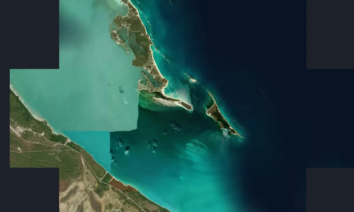 Flyfoto av South Green Turtle Cay