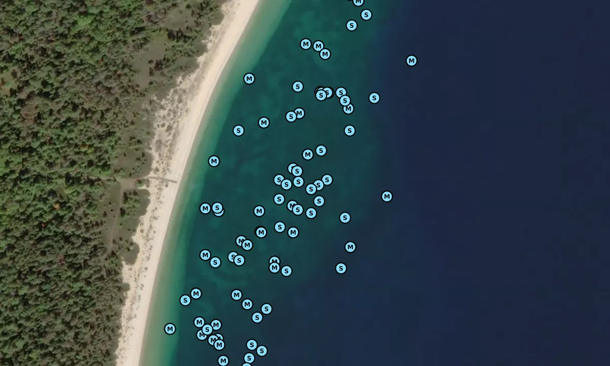 Satelite image of South Manitou Island