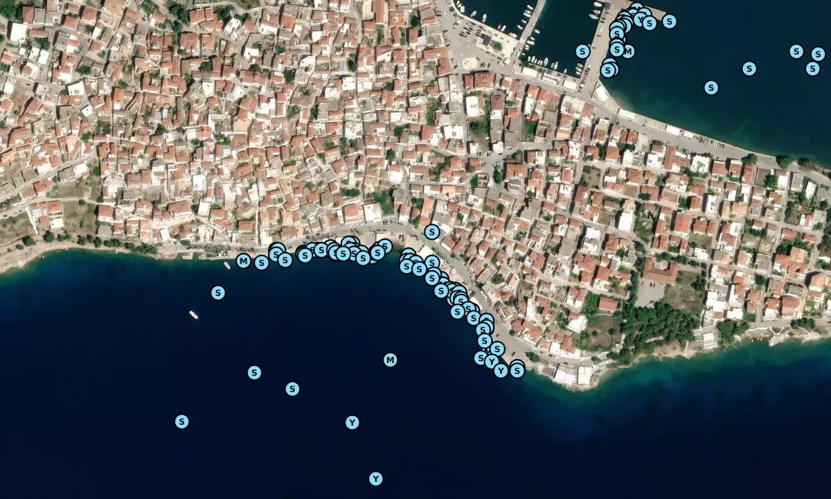 Satelite image of South Quay Ermioni