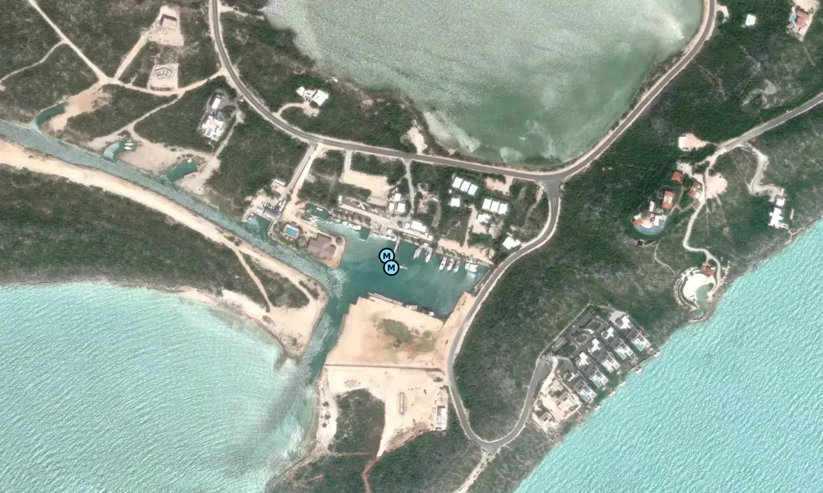 Satelite image of South Side Marina - Venetian Road Settlement