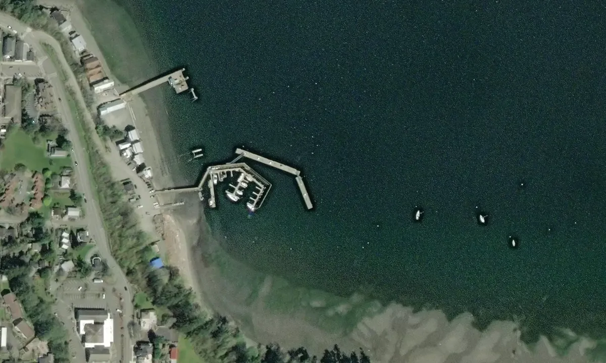 Flyfoto av South Whidbey Harbor
