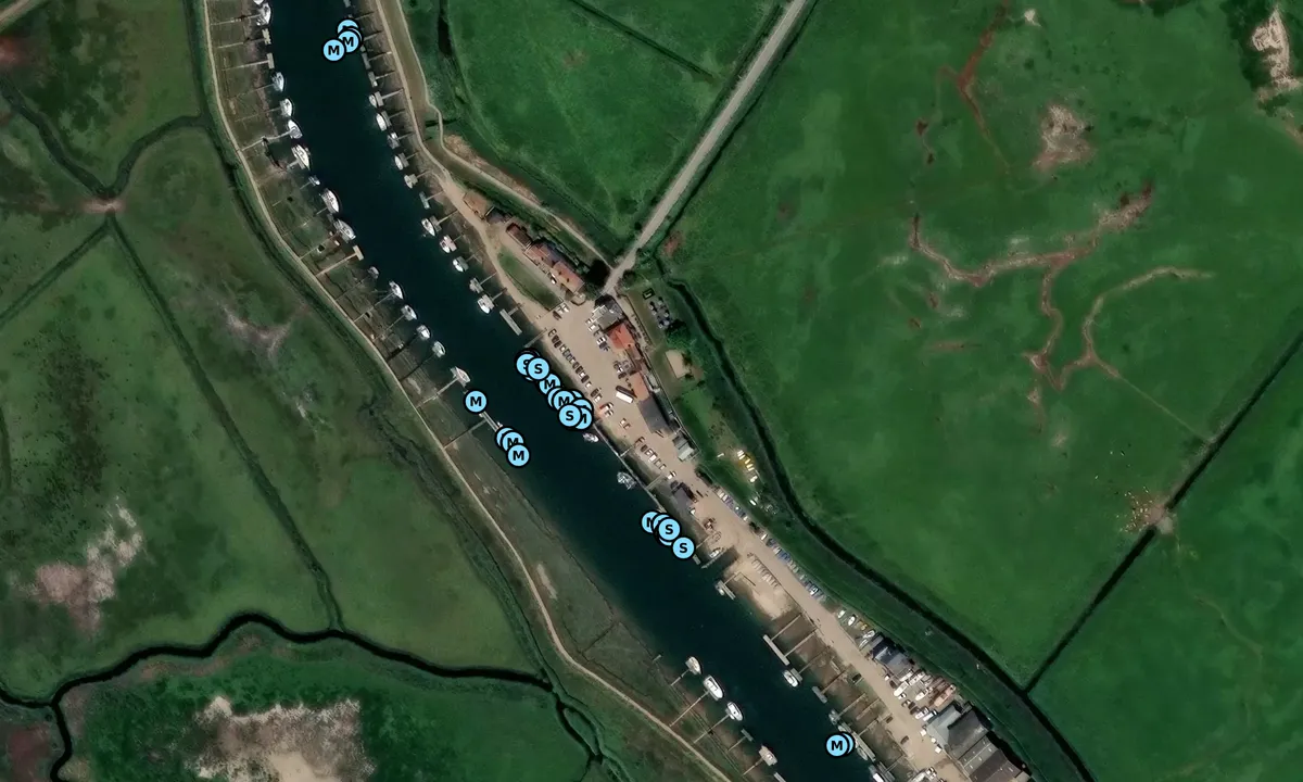 Satelite image of Southwold Sailing Club