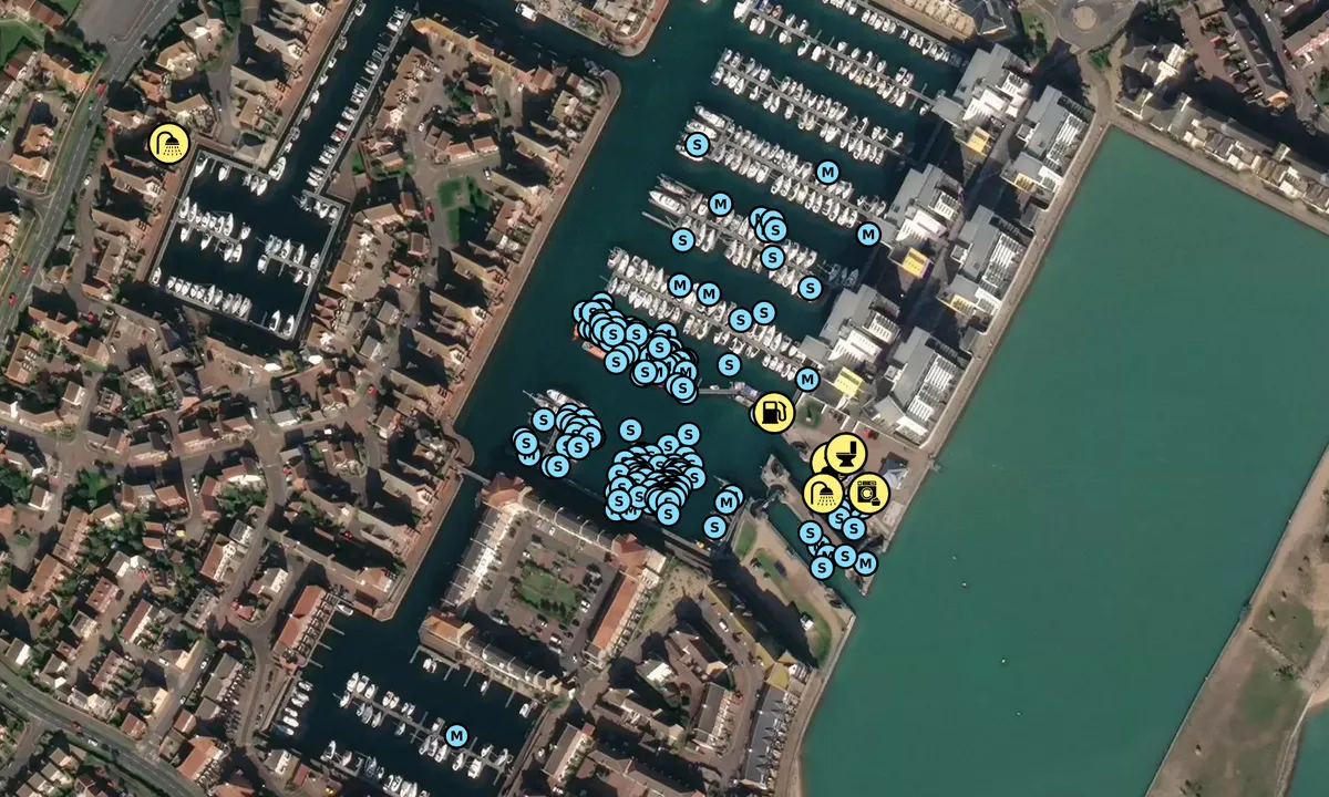 Satelite image of Sovereign Harbour Marina - North Lockside