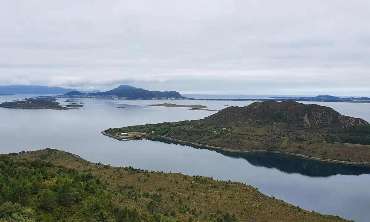 Søvik og Gamlem Småbåtlag: Terøyfjellet mot Ålesund.