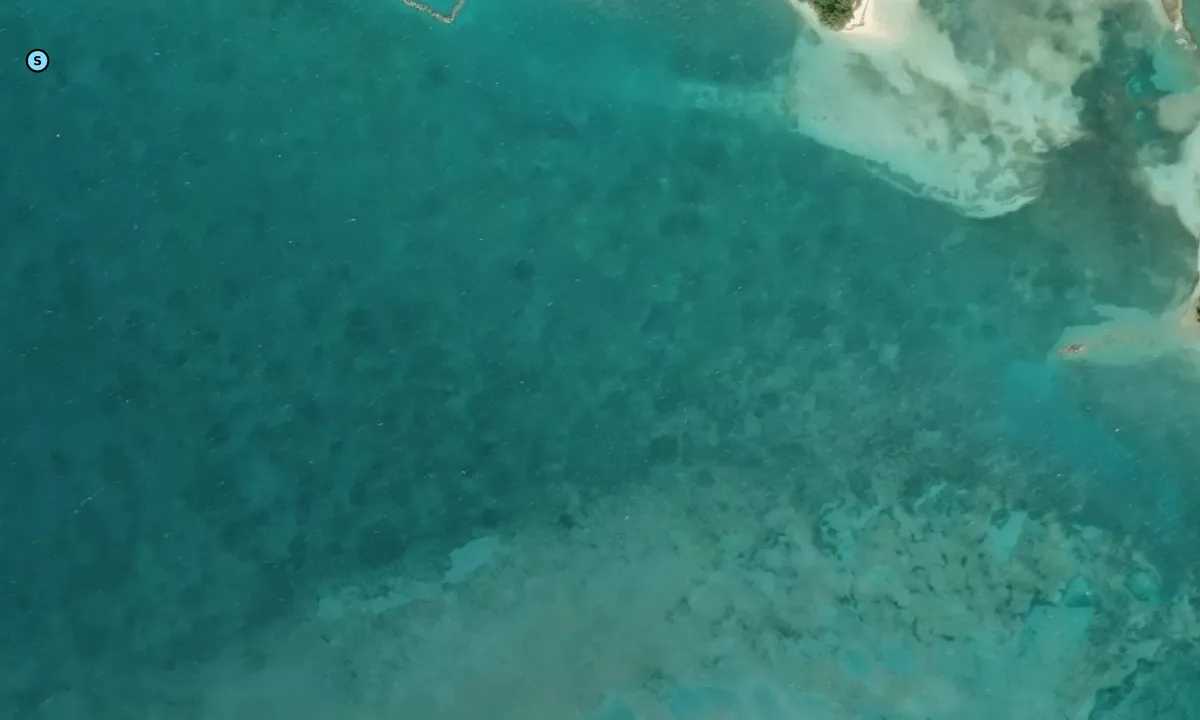 Satelite image of Spanish Cay