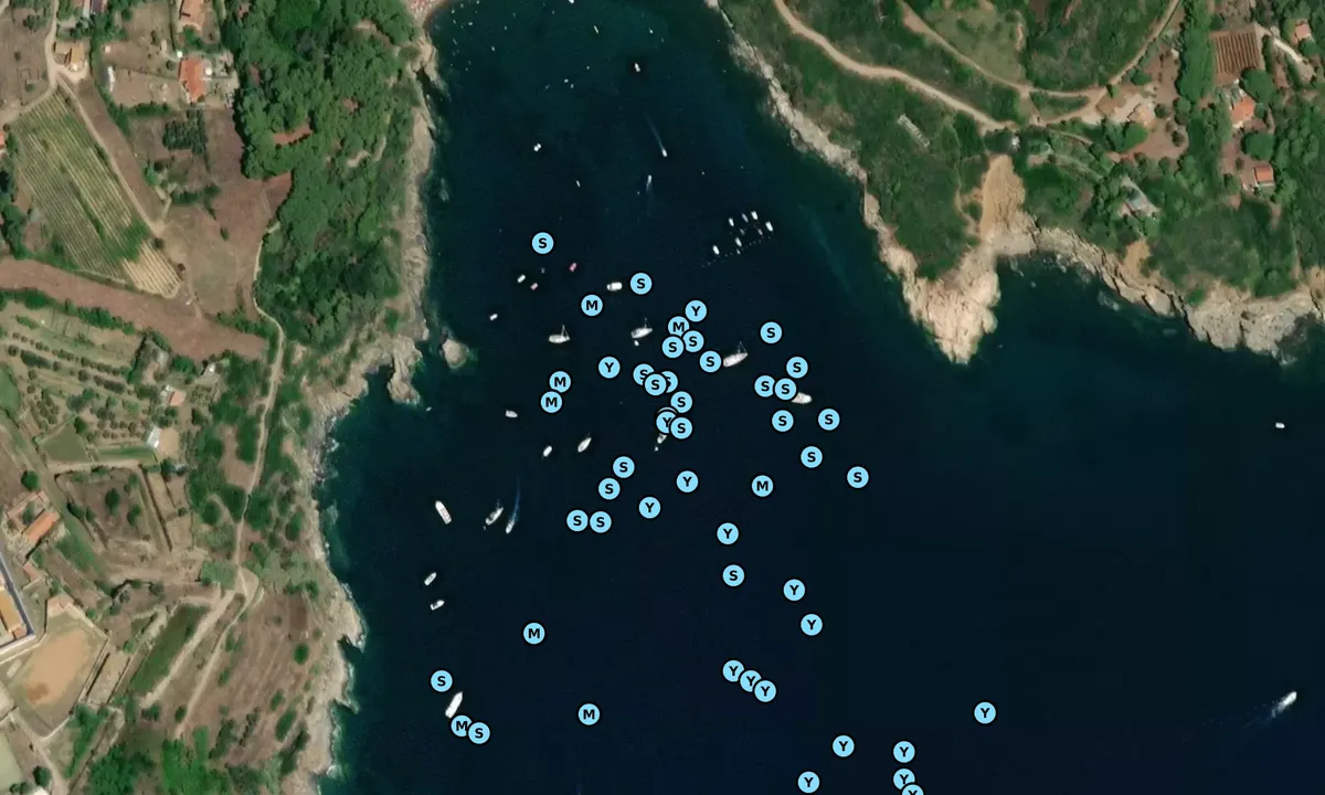 Satelite image of Spiaggia di Barbarossa