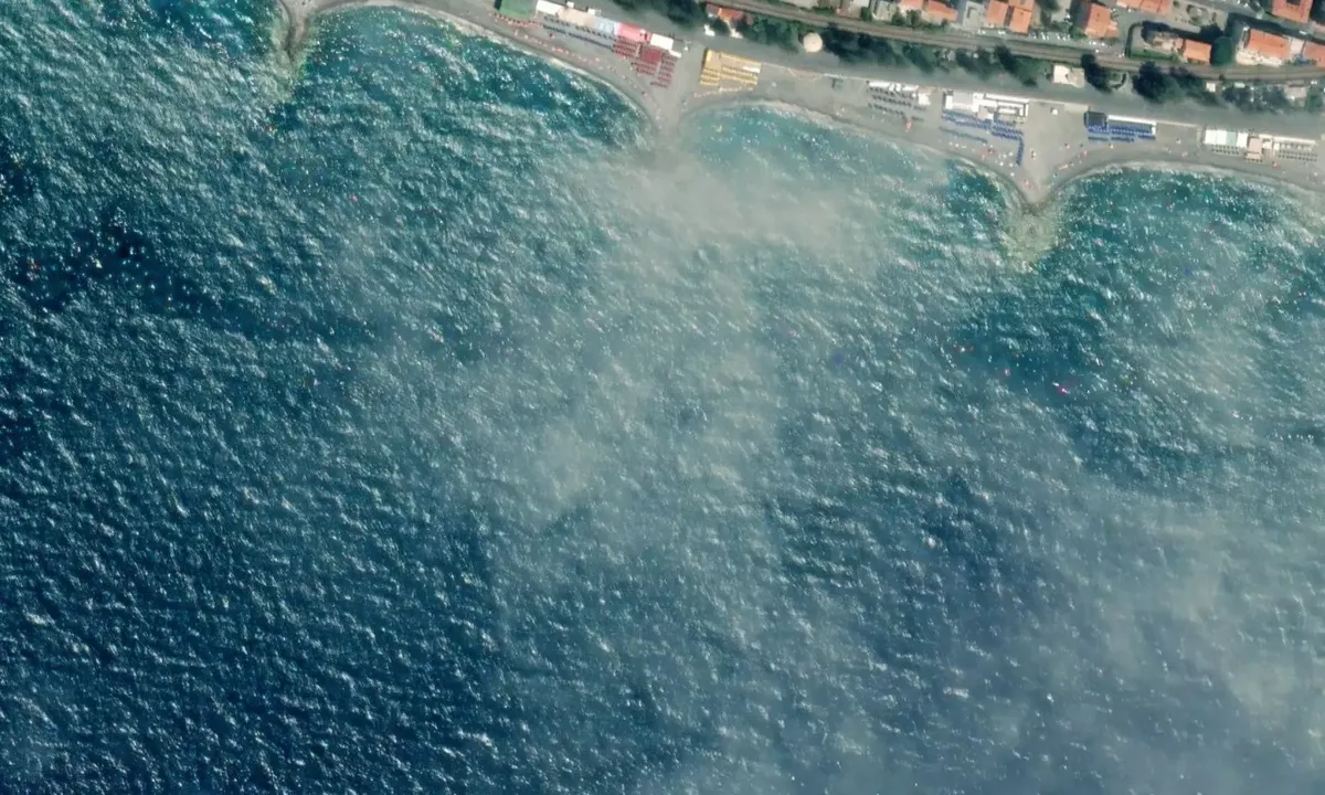 Satelite image of Spiaggia di Bordighera