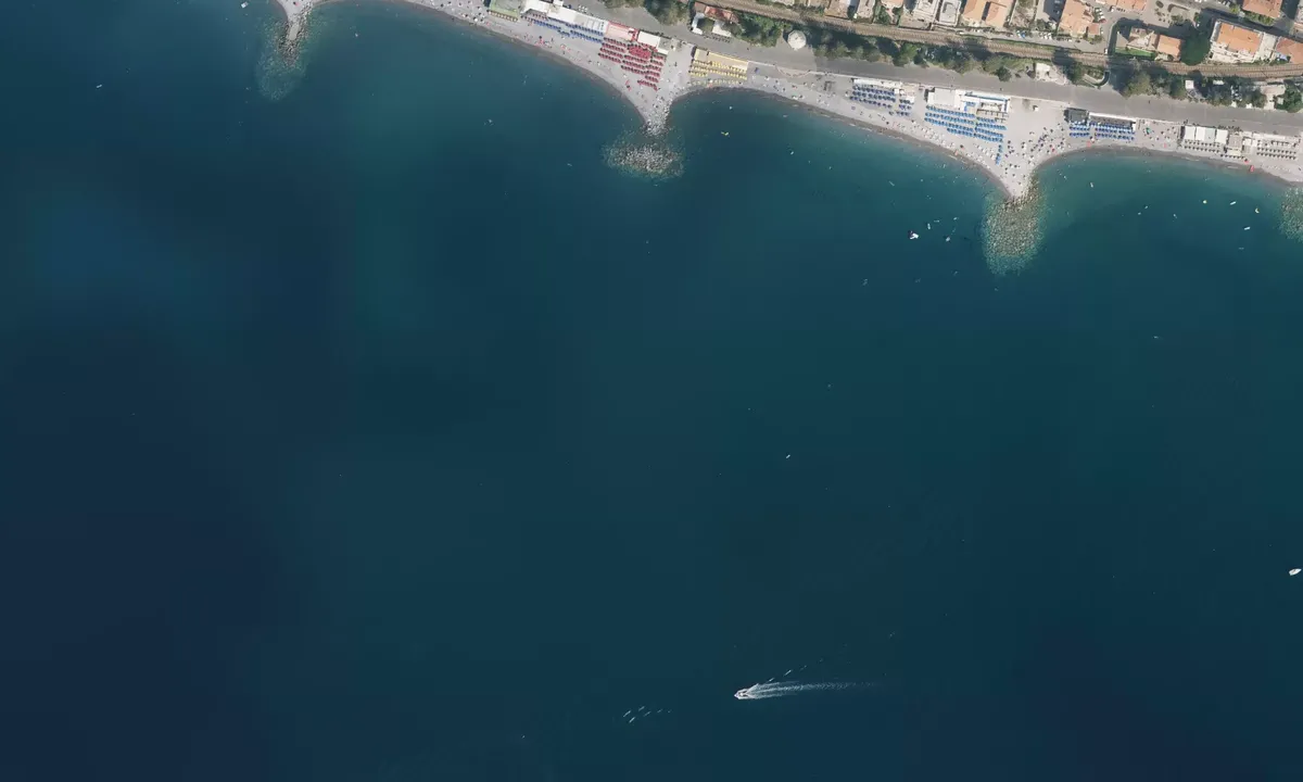 Satelite image of Spiaggia di Bordighera