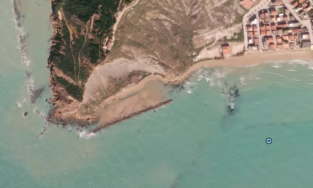 Satelite image of Spiaggia di Capo Rossello