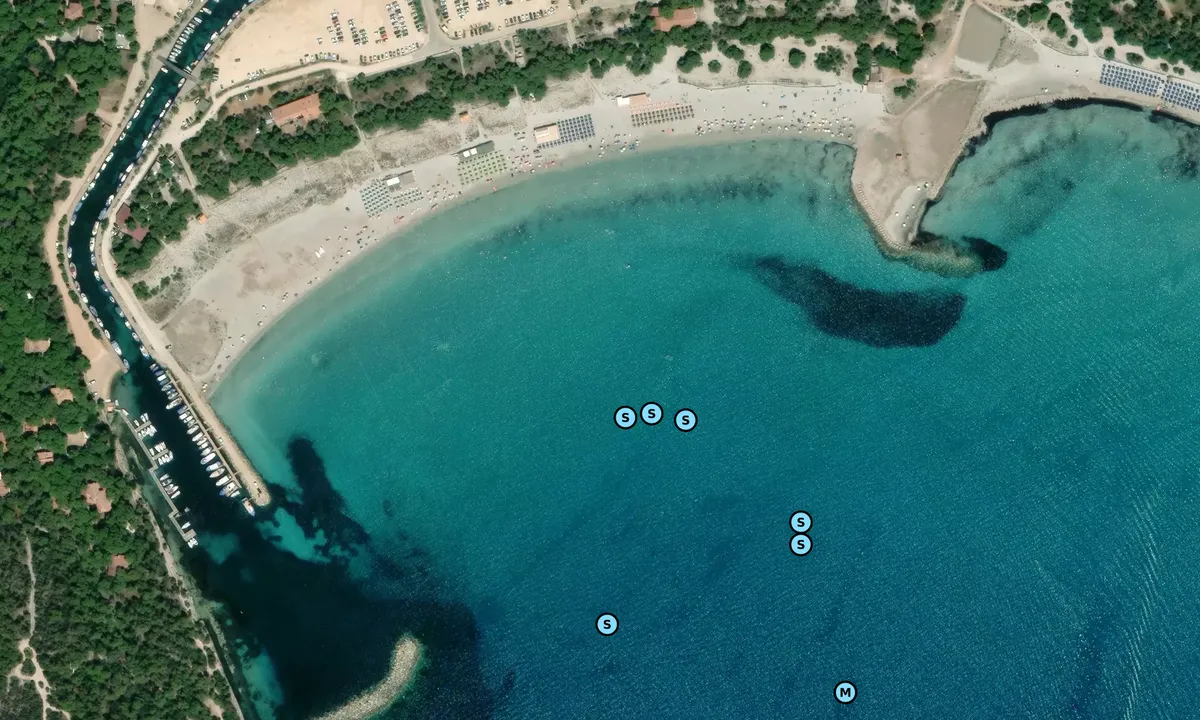 Satelite image of Spiaggia di Porto Pino