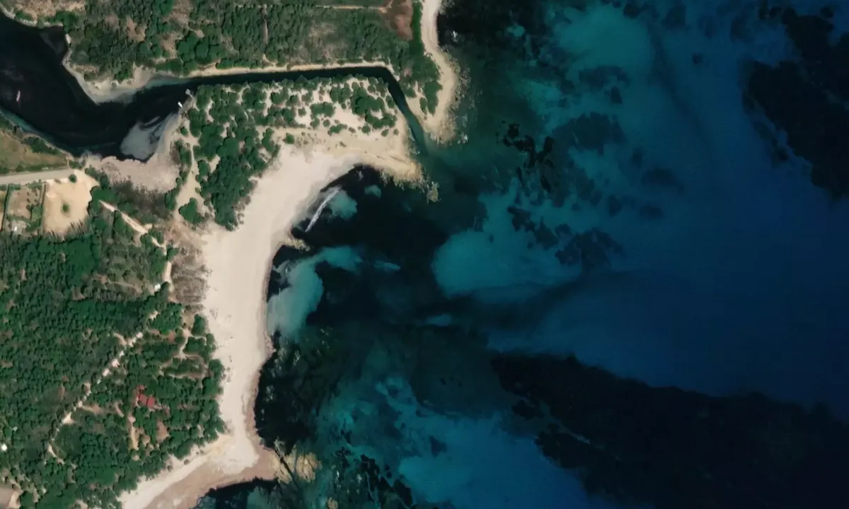 Satelite image of Spiaggia di sa Curcurica