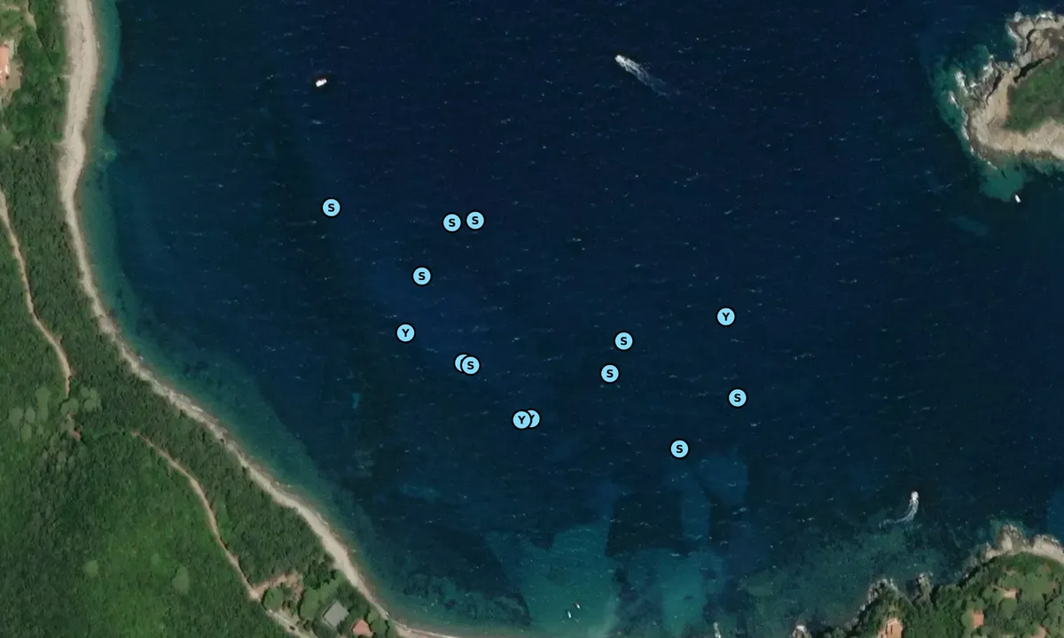 Satelite image of Spiaggia Frugoso