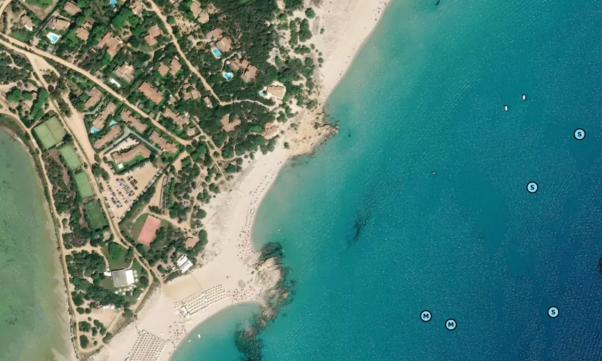 Satelite image of Spiaggia Giunco