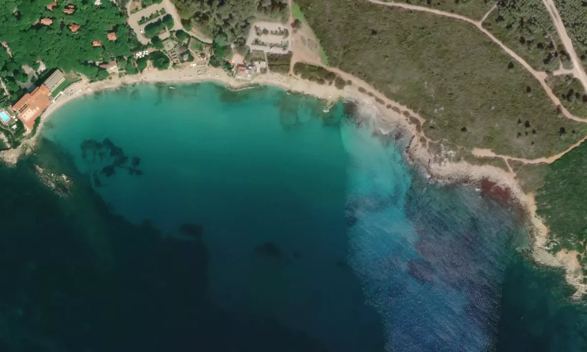 Flyfoto av Spiaggia Le Bombarde