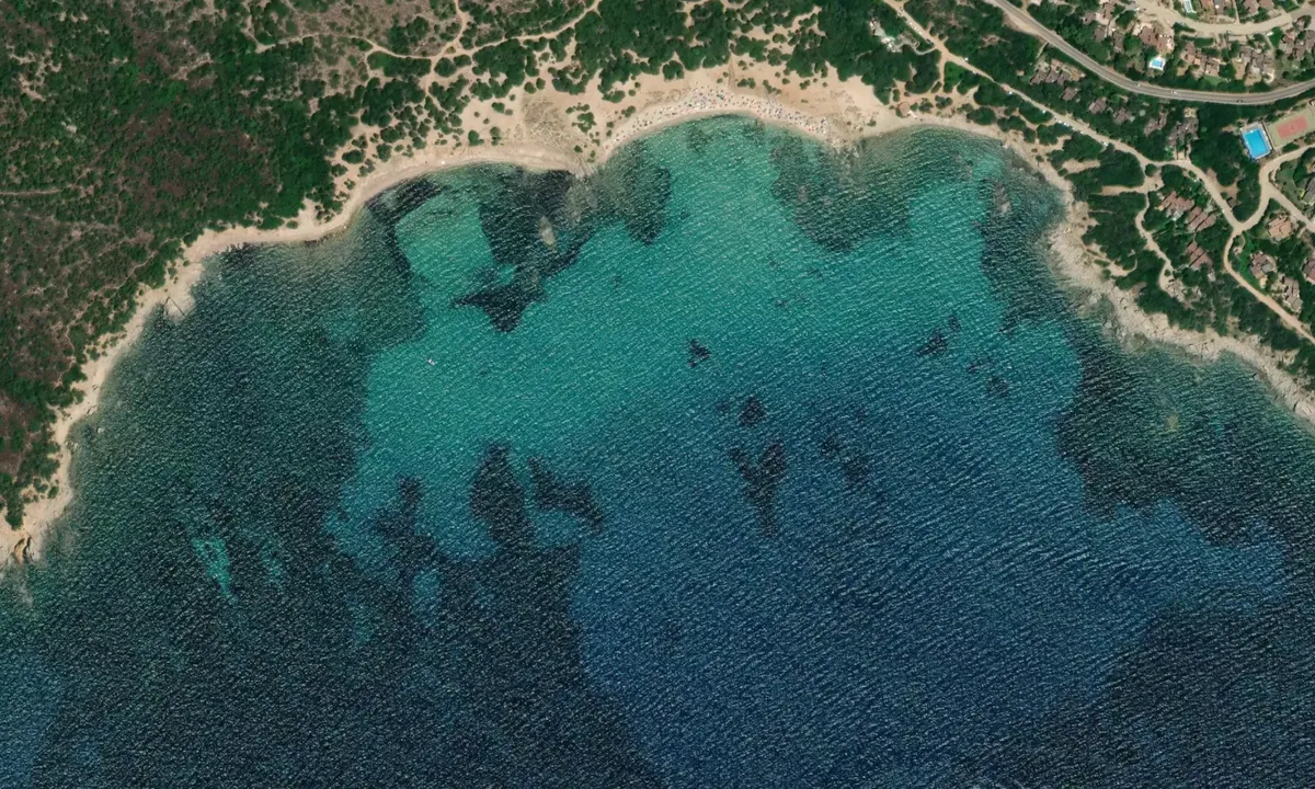 Flyfoto av Spiaggia Porto Sa Ruxi