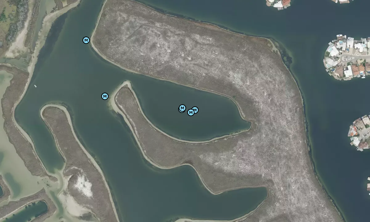 Satelite image of Spinaker Hole