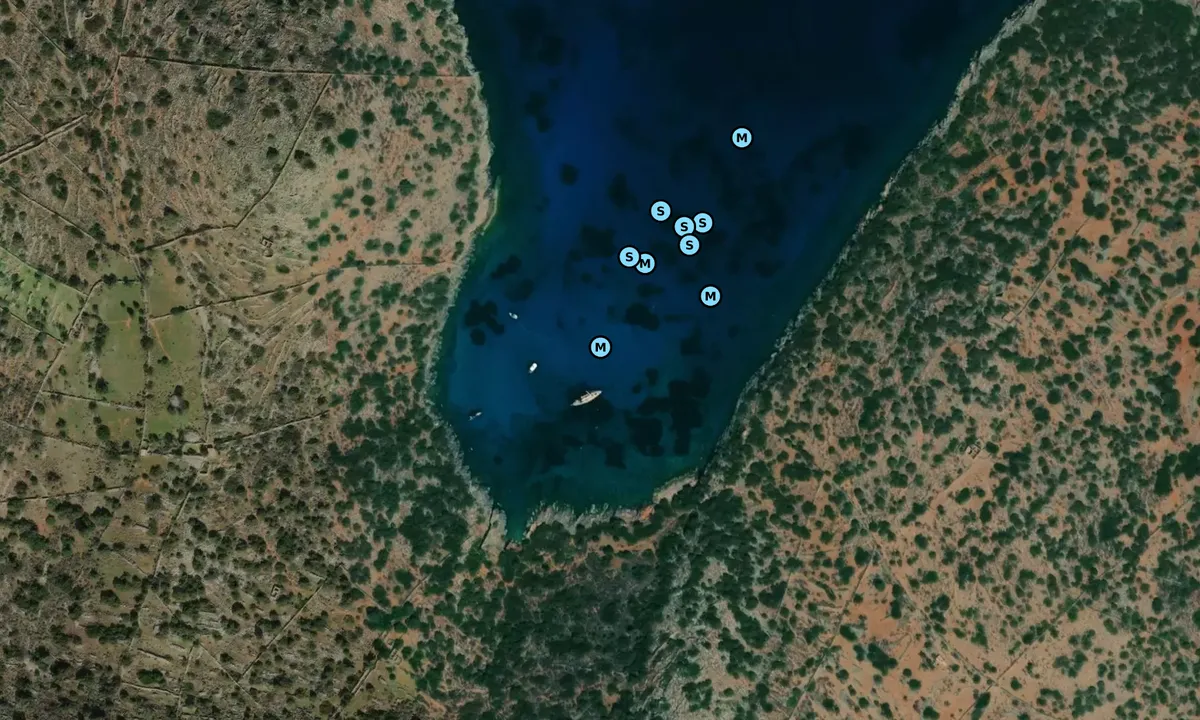 Satelite image of Spinalonga Peninsula