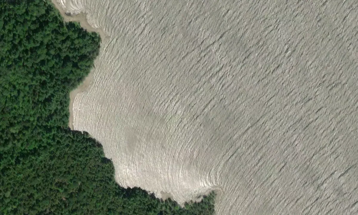 Satelite image of Spoon Bay (overflow)