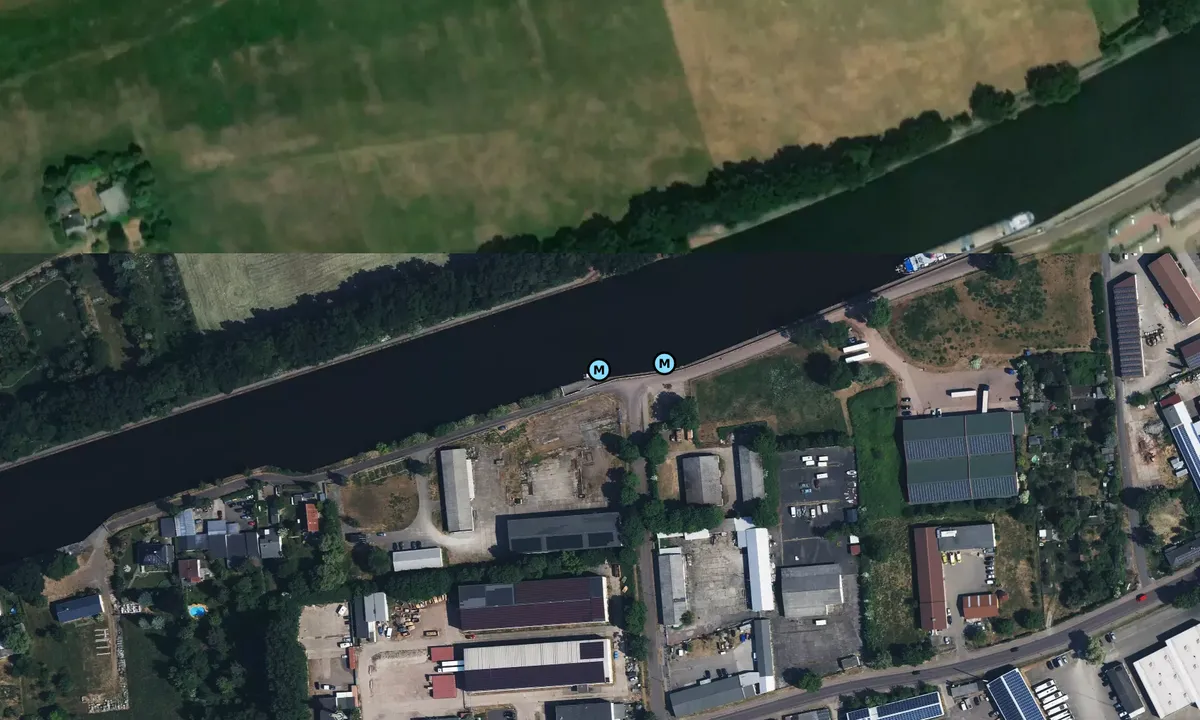 Satelite image of Sportboot Anlegestelle Burg