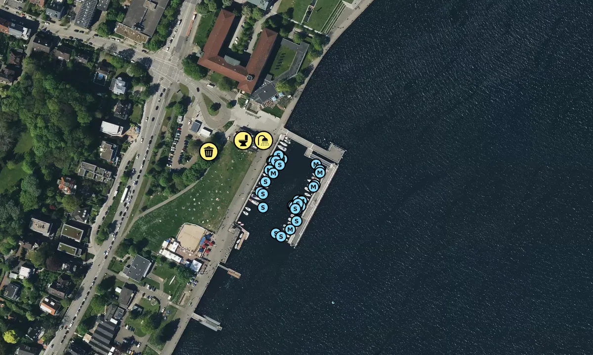 Satelite image of Sporthafen Reventlou - Kiel