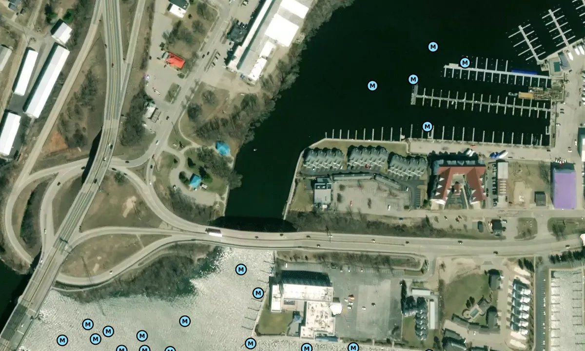 Satelite image of Spring Lake Bike Path