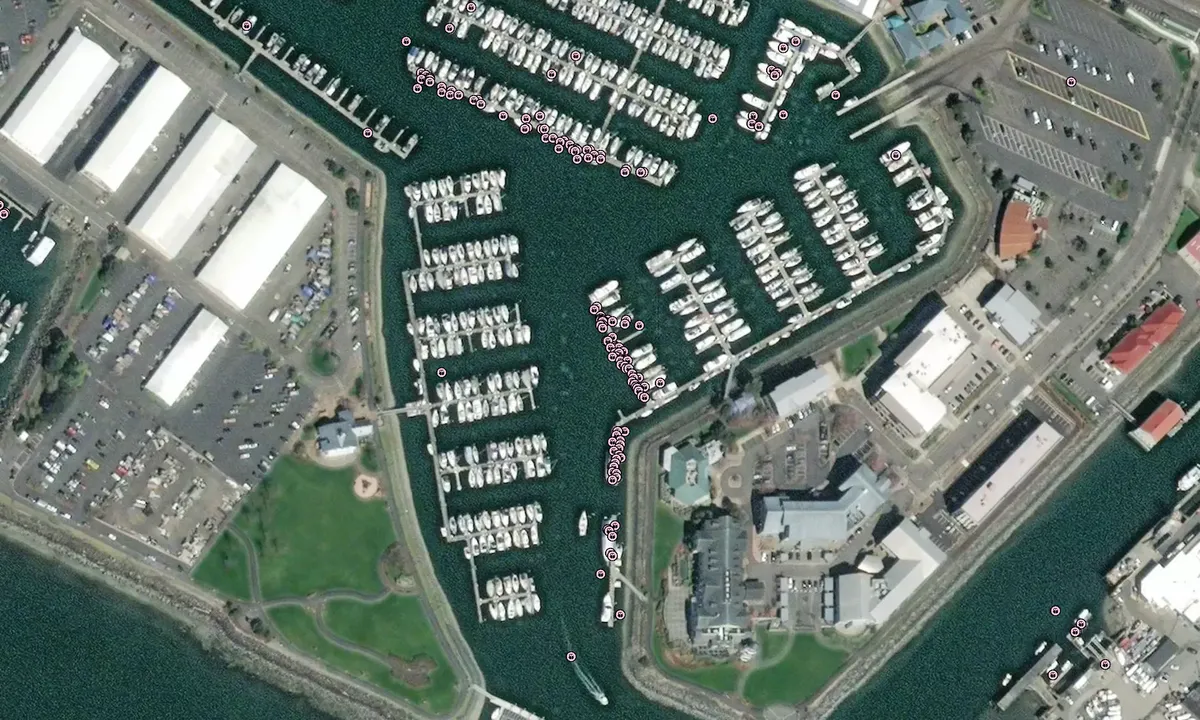 Flyfoto av Squalicum Harbor East