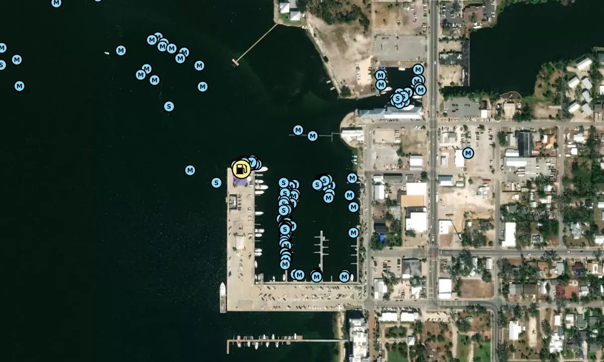 Satelite image of St Andrews Marina - Panama City