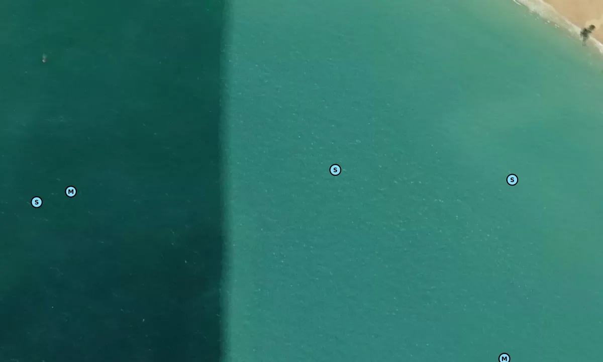 Satelite image of St Brelade Bay