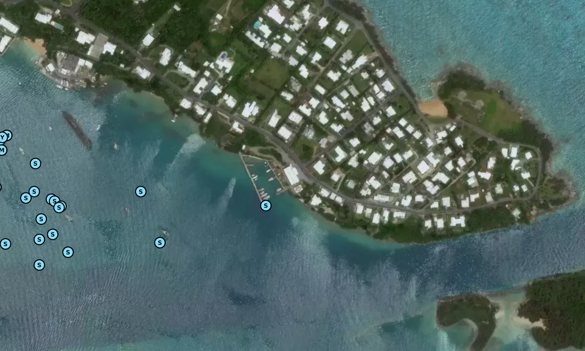 Satelite image of St. George's Dinghy and Sports Club