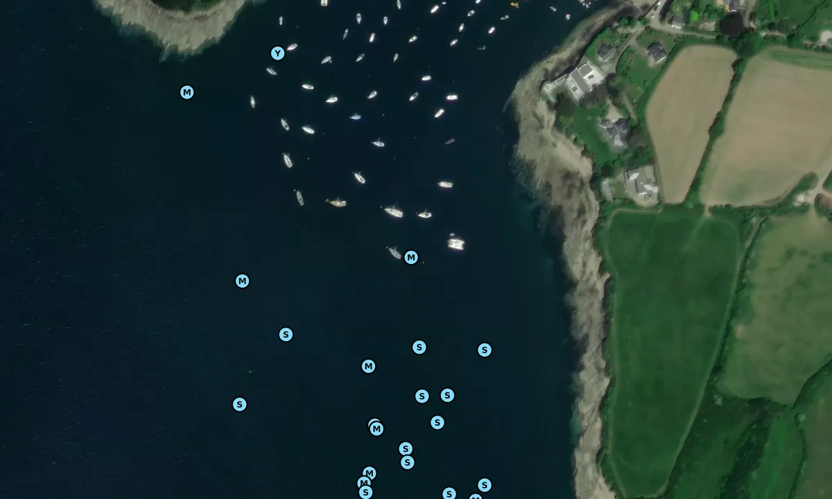 Satelite image of St Just-in-Roseland