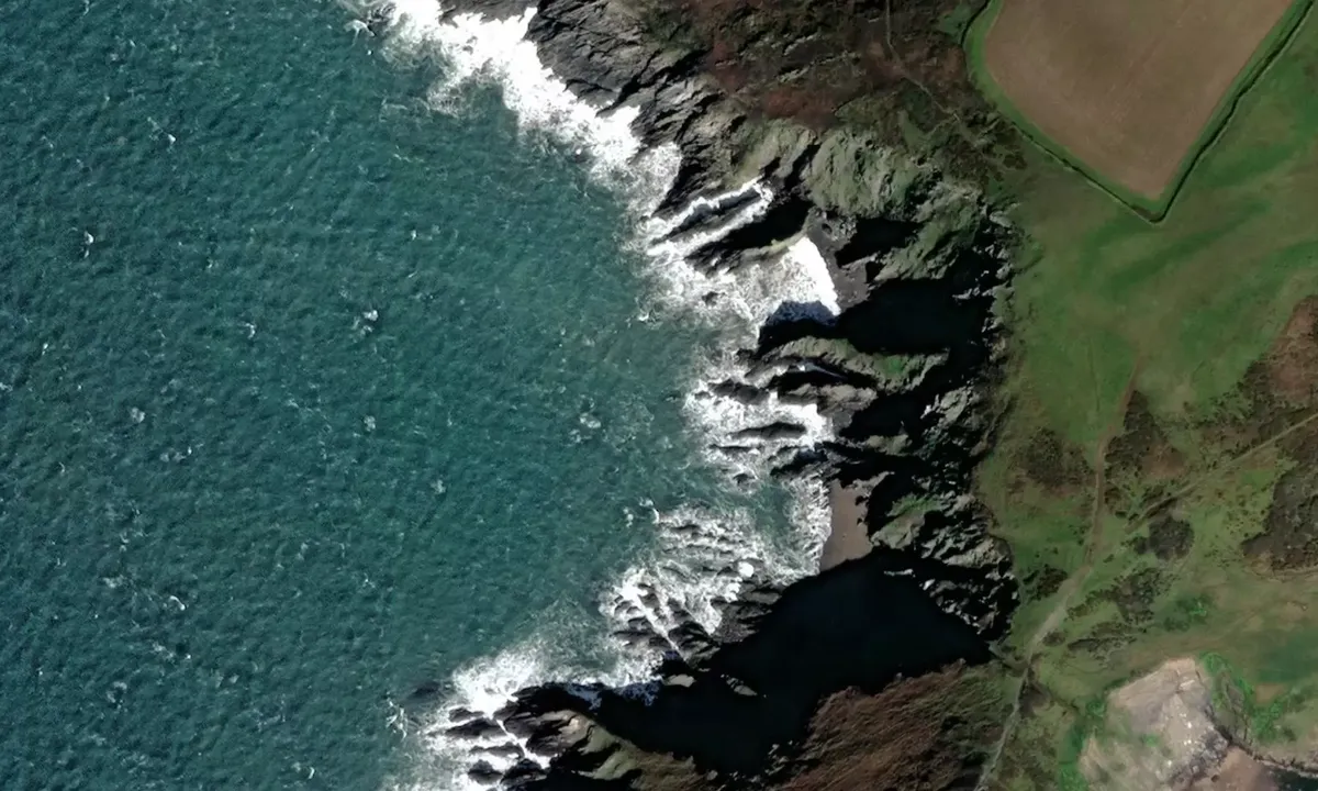 Satelite image of St Michael's Chapel Peninsula