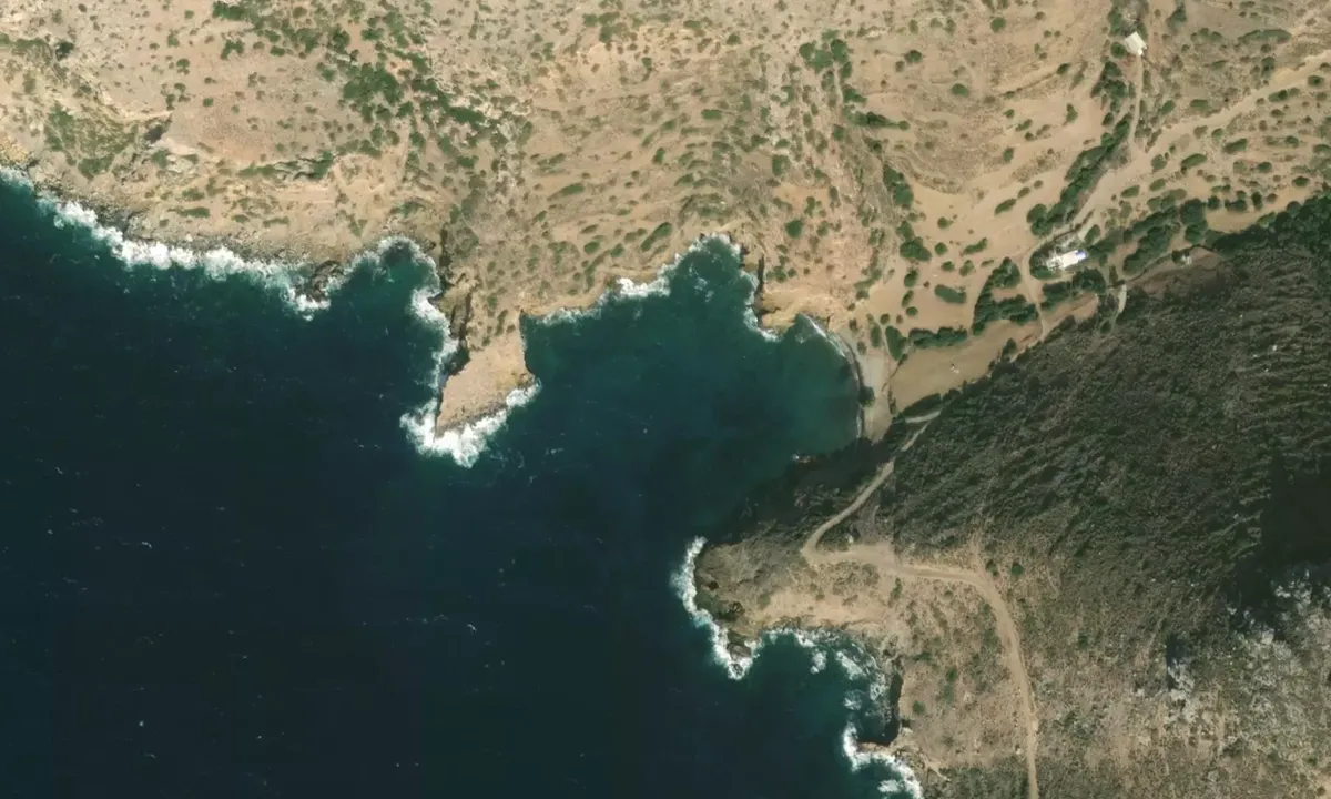 Satelite image of St. Nikolas Beach