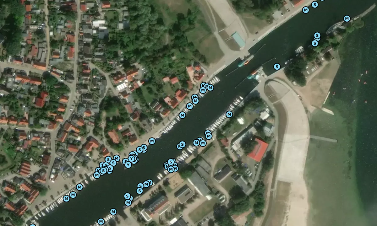 Satelite image of Stadthafen Greifswald Wiek